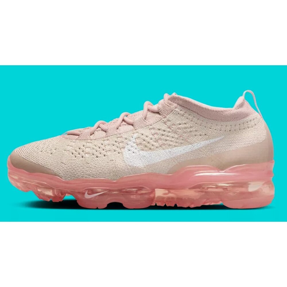 NIKE AIR VAPORMAX 2023 FLYKNIT OATMEAL/PINK WOMEN'S Sizes 8.5 & 10 NEW